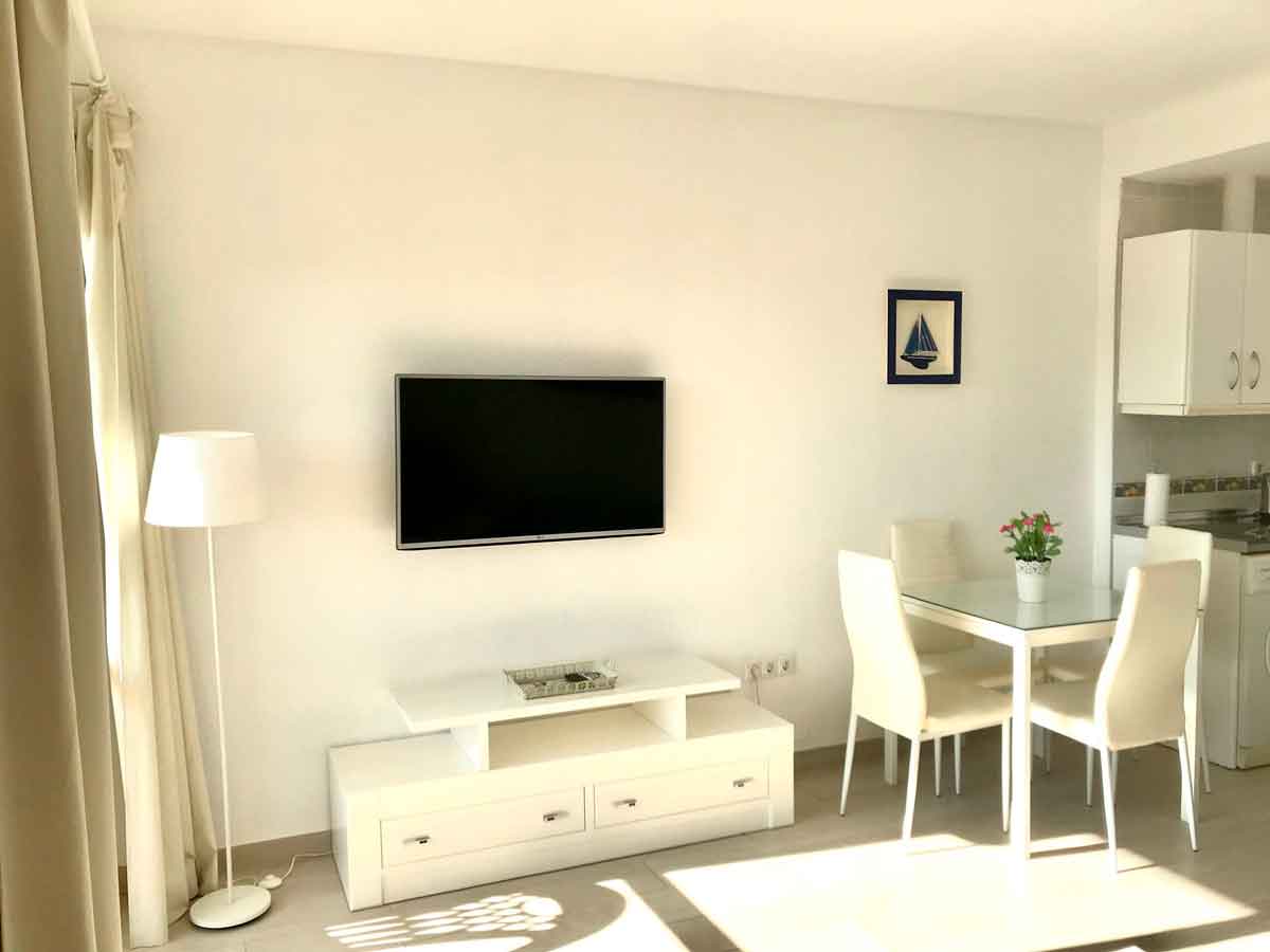 Estudio 1 salón comedor y TV